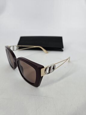 Dior 30Montaigne S13I Sunglasses in Sbord/bord Burgundy with Case